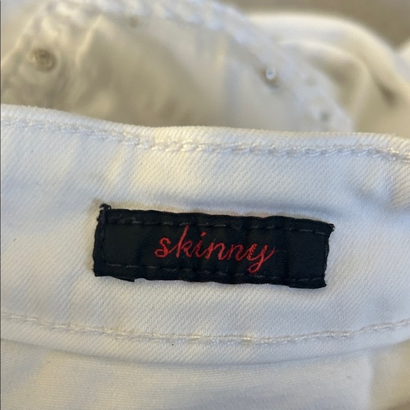 Earl Jeans White Women's Denim with Studded Pockets - Picture 6 of 7